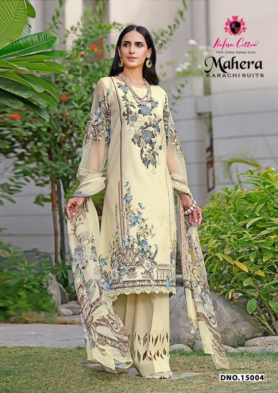 Nafisa mahera vol-15 karachi dress material wholesale facebook